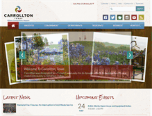 Tablet Screenshot of cityofcarrollton.com